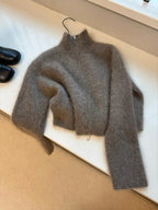 Portofino Long Cardigan – Offener Grobstrick-Mantel in Luxus-Optik