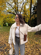 Alpen Cozy Parka - Gefütterter Mantel mit Kapuze und Kordelzug