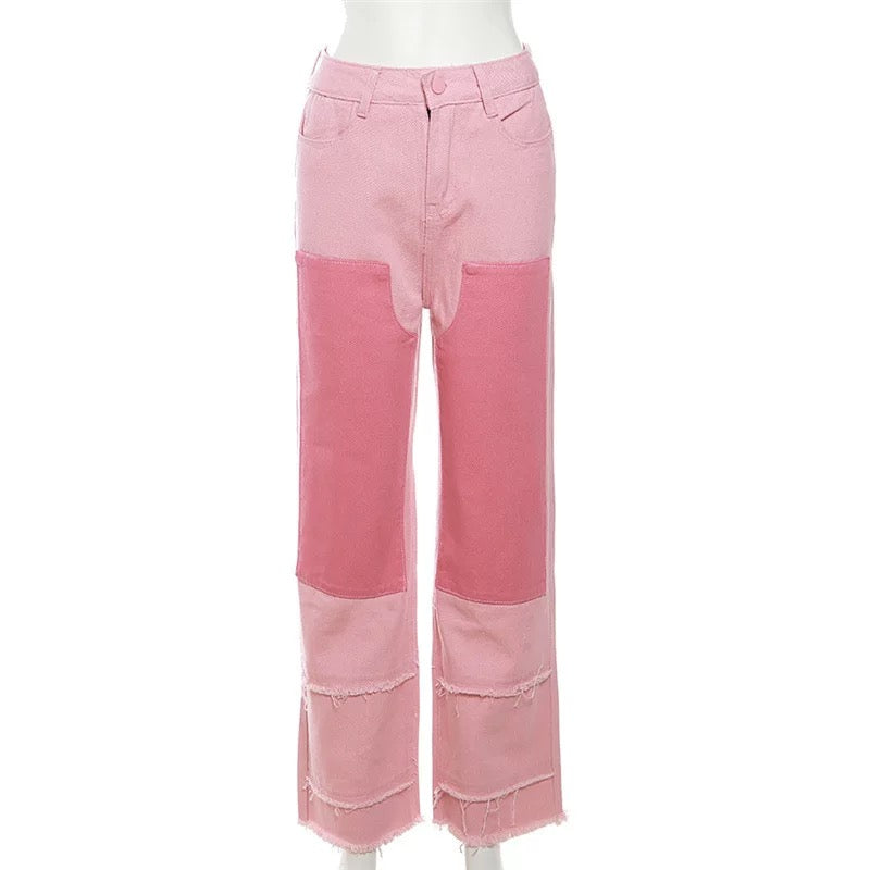 Miami Pastel Jeans – Relaxed Fit Jeans in sanfter Peach-Optik