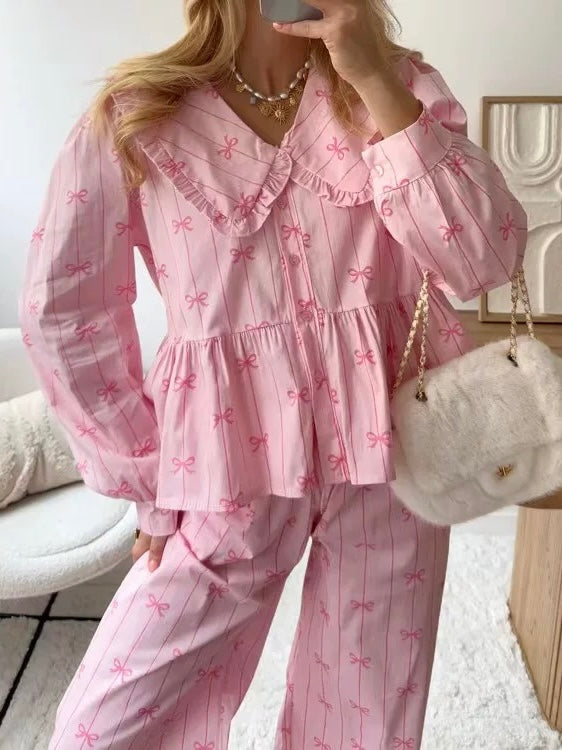 Bali Satin Dream Set – Luxuriöser Zweiteiler in fließendem Rosa