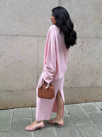 Santorini Crop Knit Set – Bequemes Set mit Crop-Top und Hose