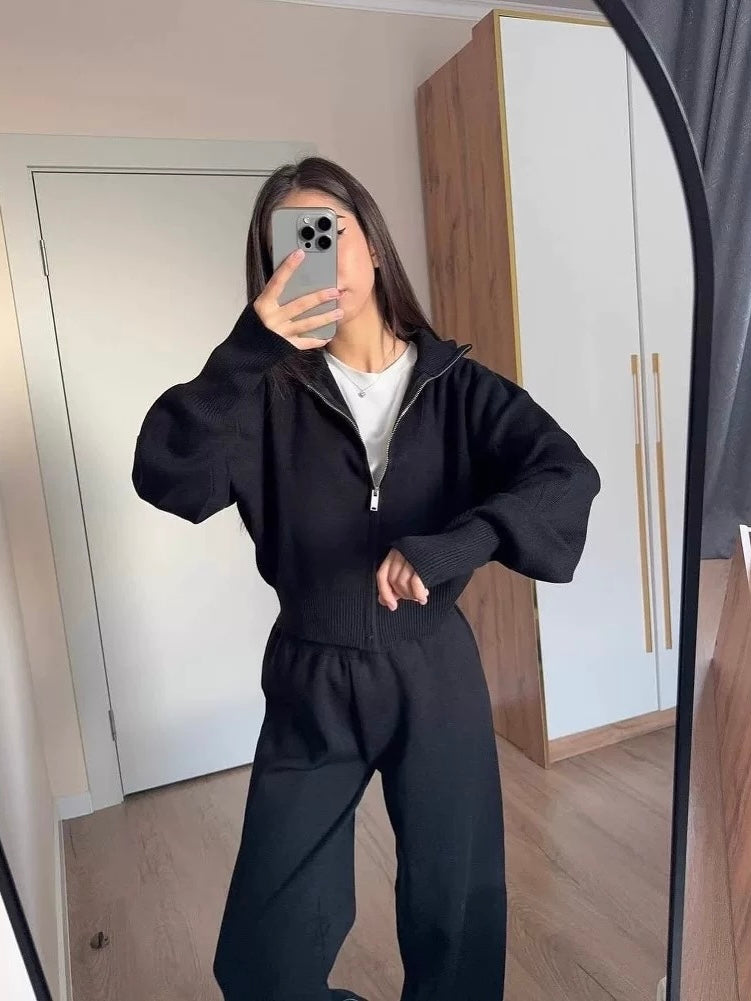 Ibiza Waffle Set – Weicher Zweiteiler in warmer Waffel-Optik