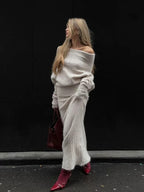 Iceland Knit Comfort – Zweiteiler in geripptem Grobstrick