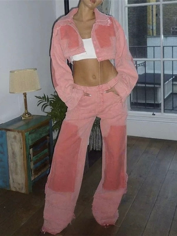 Miami Pastel Jeans – Relaxed Fit Jeans in sanfter Peach-Optik