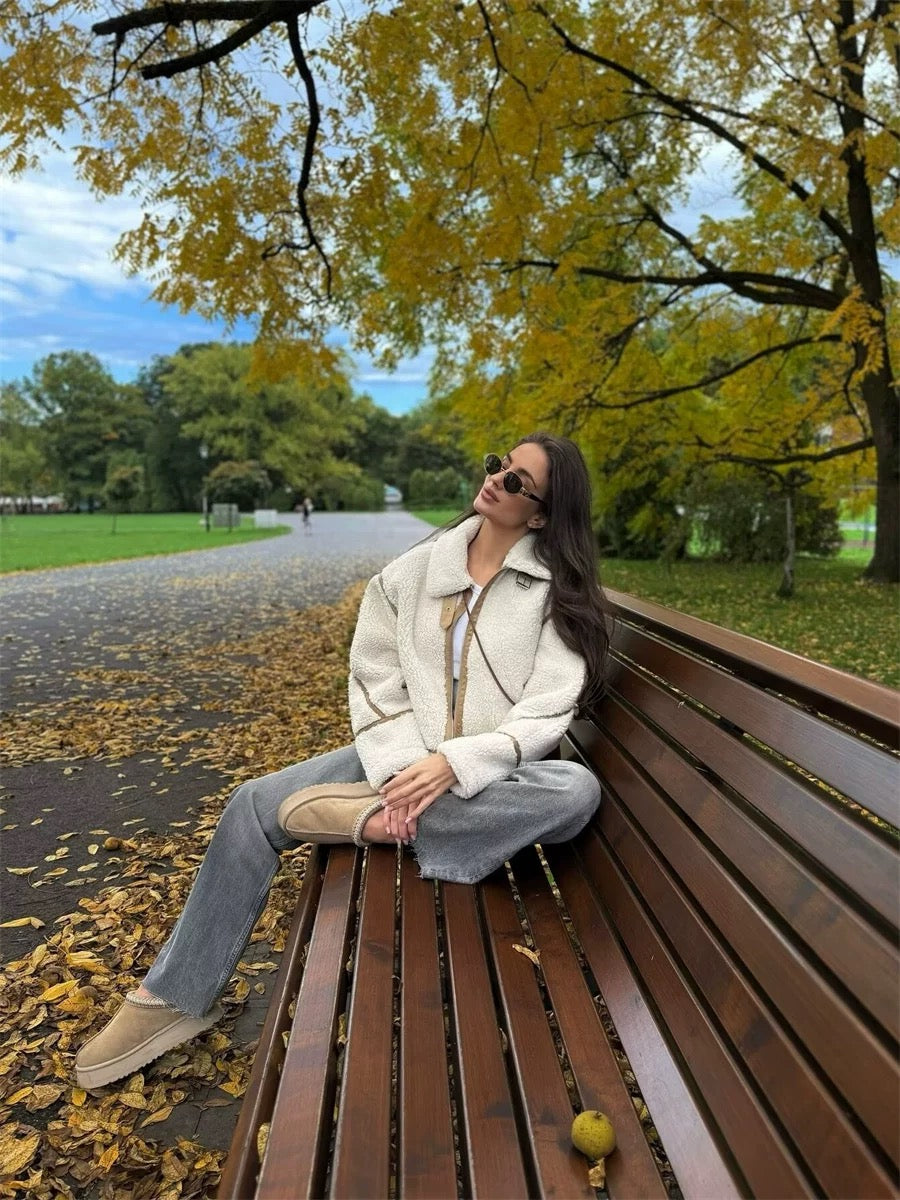 Alpen Cozy Parka - Gefütterter Mantel mit Kapuze und Kordelzug