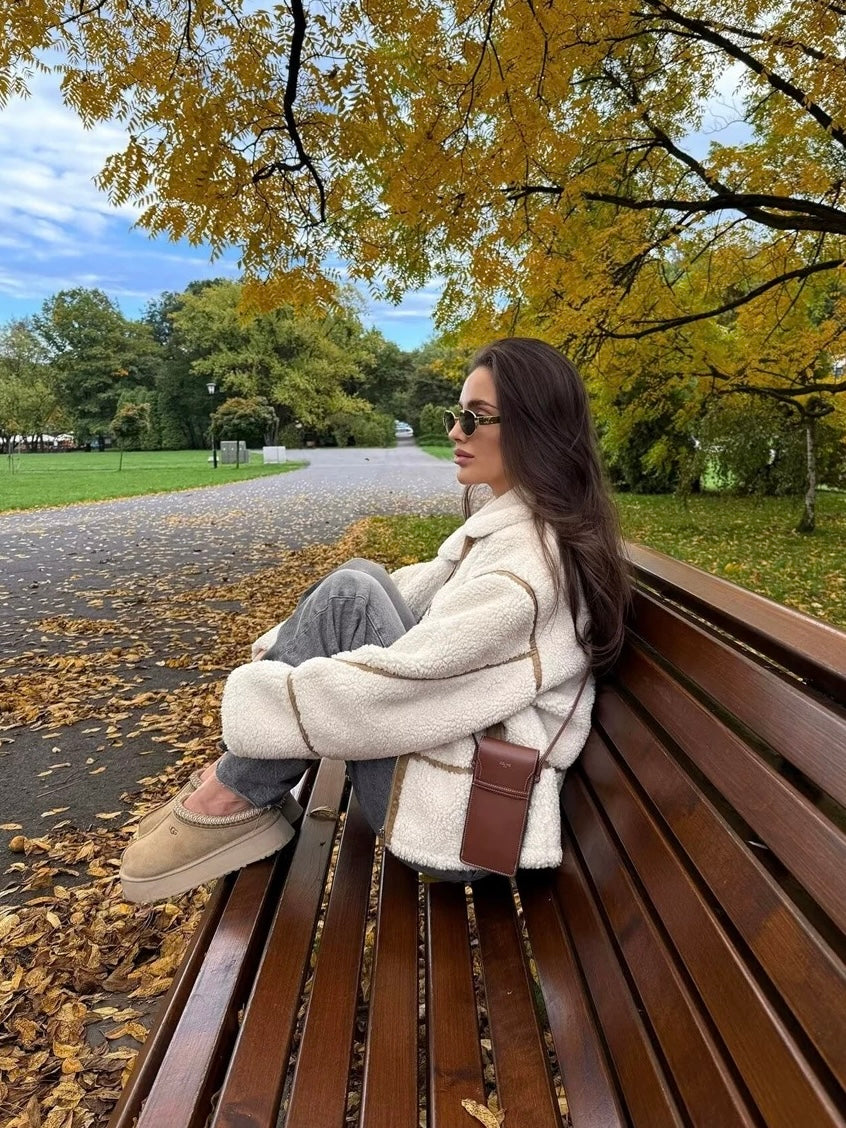 Alpen Cozy Parka - Gefütterter Mantel mit Kapuze und Kordelzug