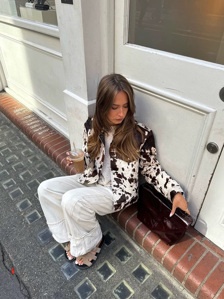 Botanica Print Blouse Jacket – Leichte Übergangsjacke mit Floral-Print