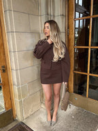 Autumn Faux Leather Blazer – Kurzer Blazer