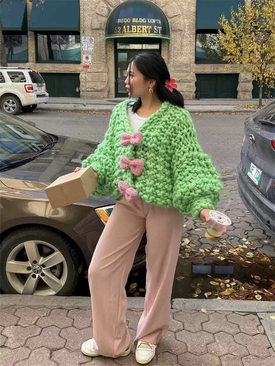 Alpin Heart Knit – Grobstrick-Pullover mit Relaxed Fit