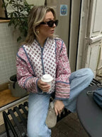 LA Denim Patch Jacket – Jeansjacke mit leichtem Vintage-Look