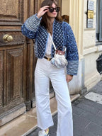 LA Denim Patch Jacket – Jeansjacke mit leichtem Vintage-Look