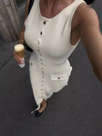 Roma Silk Slip Dress – Kurzes Etui-Kleid in luxuriöser Satin-Optik