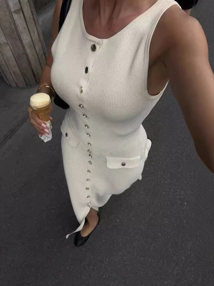 Roma Silk Slip Dress – Kurzes Etui-Kleid in luxuriöser Satin-Optik