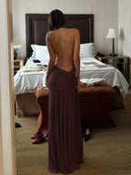 Venice Knit Bodycon – Elegantes Strickkleid in tiefem Bordeaux