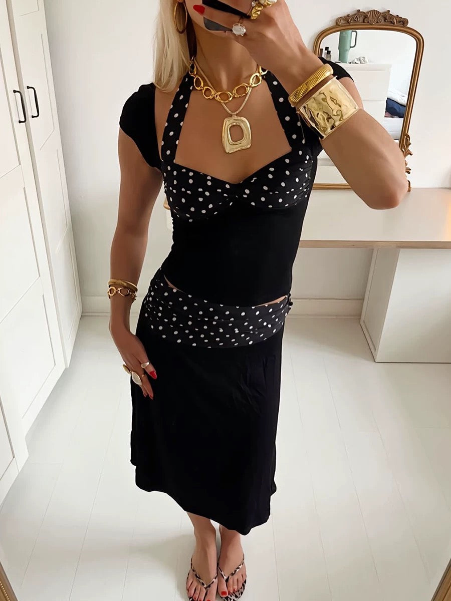 Milano Business Set – Zweiteiler mit figurbetontem Top und Hose