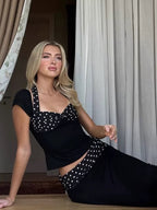 Milano Business Set – Zweiteiler mit figurbetontem Top und Hose