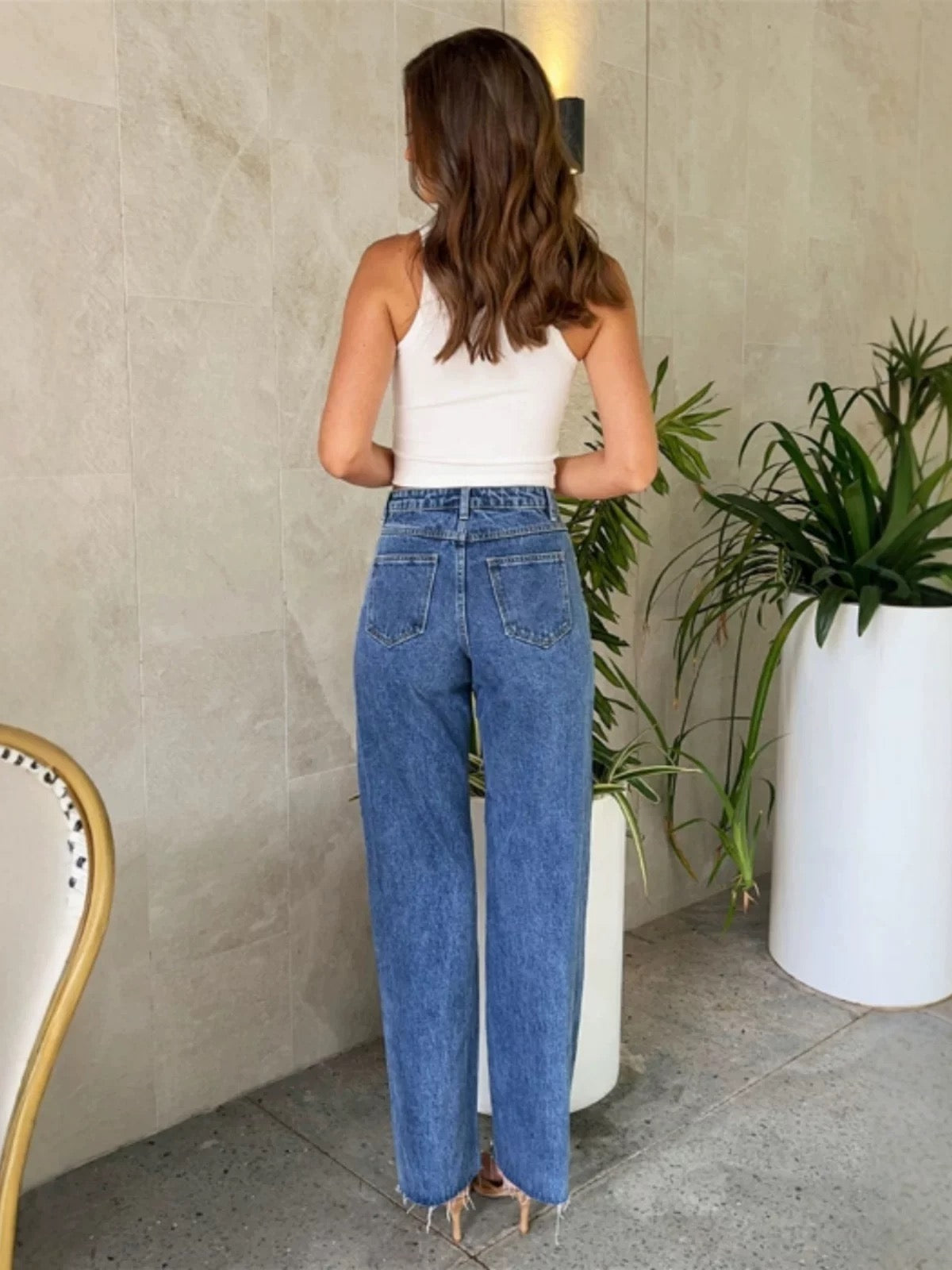 Berlin Slim Fit Denim – Klassische, figurbetonte Jeans in Blau