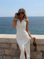 Santorini A-Line Dress – Leichtes Sommerkleid mit luftigem Saum