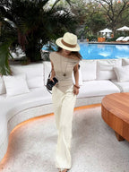 New York High Rise Denim – Hose mit weitem Bein