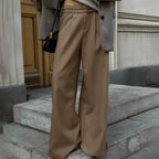 MUUNE GESTREIFTE ANZUG HOSE