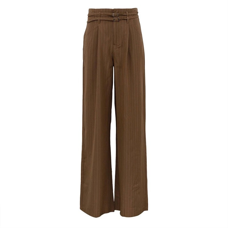 MUUNE GESTREIFTE ANZUG HOSE