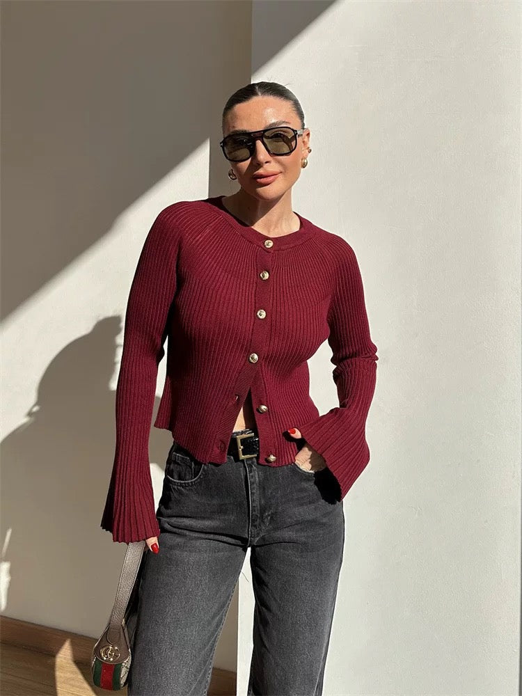 MUUNE SANDAL MUSK CARDIGAN TOP