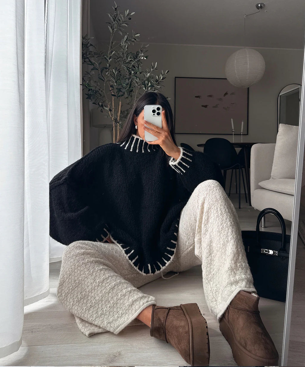 SALMA WOOL KNIT PULLOVER