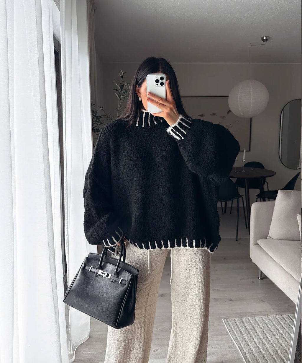 SALMA WOOL KNIT PULLOVER