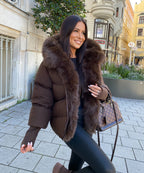 FRAYRE FUR PUFFER JACKE