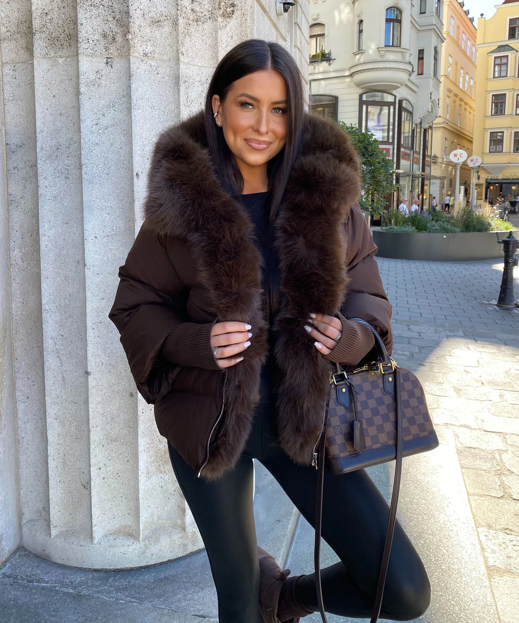 FRAYRE FUR PUFFER JACKE